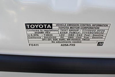 2026 Toyota Camry SE