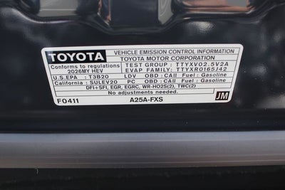 2026 Toyota CAMRY SE