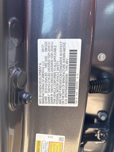 2022 Honda Pilot Touring 7 Passenger