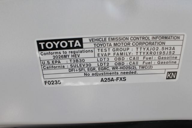 2026 Toyota Sienna XSE 7 Passenger