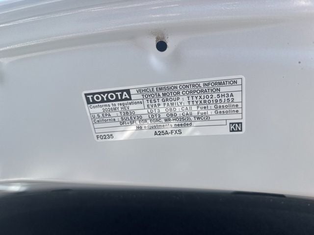 2026 Toyota SIENNA XLE XLE 8 Passenger