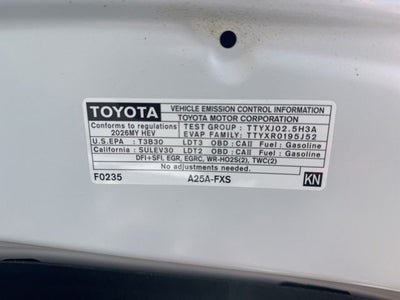 2026 Toyota SIENNA XLE XLE 8 Passenger