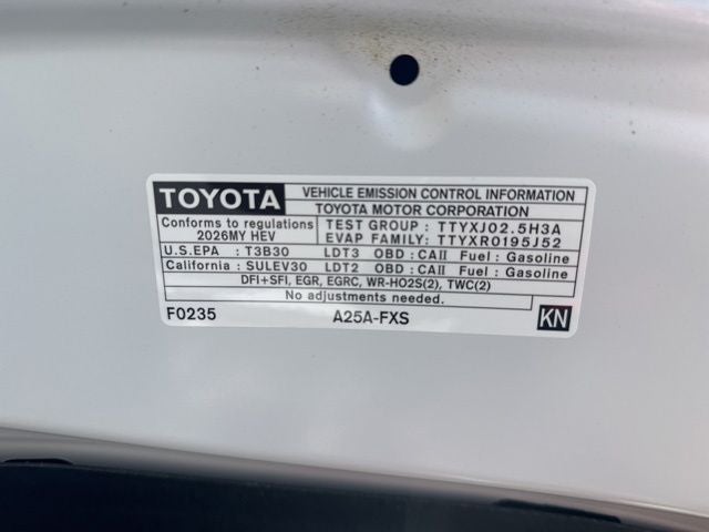 2026 Toyota SIENNA XLE XLE 8 Passenger
