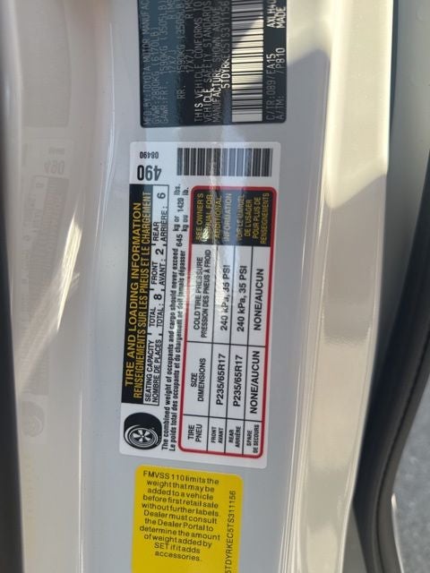 2026 Toyota SIENNA XLE XLE 8 Passenger