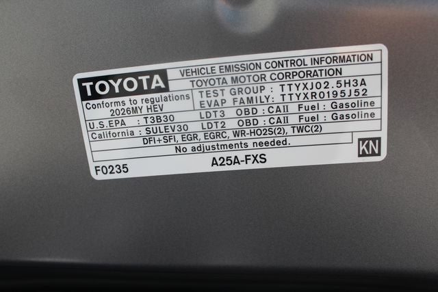 2026 Toyota Sienna XLE 8 Passenger