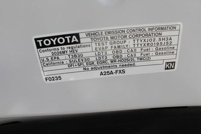 2026 Toyota Sienna XLE 8 Passenger