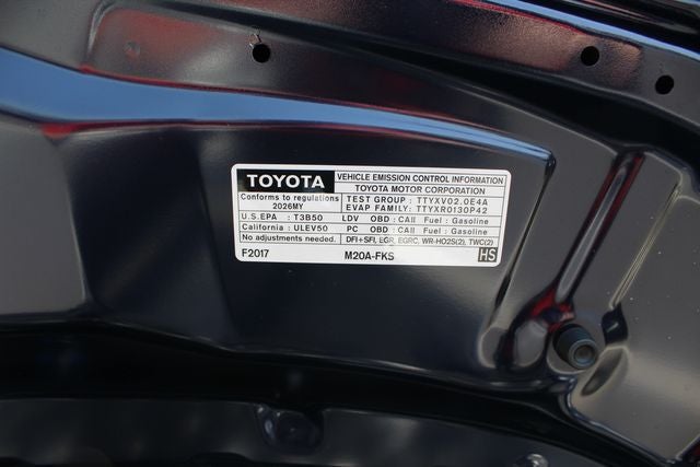 2026 Toyota COROLLA LE