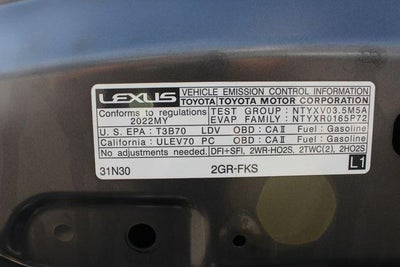 2022 Lexus IS 350 F SPORT