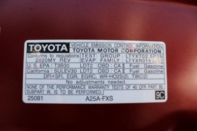2020 Toyota RAV4 Hybrid LE