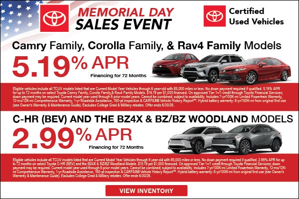 Memorial Day Sales Event