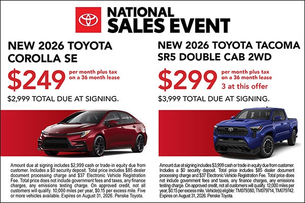 New 2026 Toyota Offer
